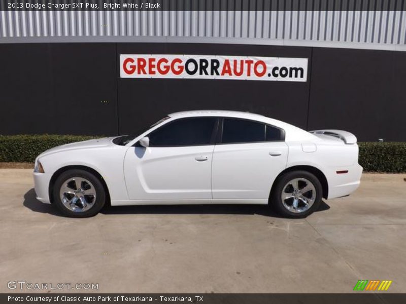 Bright White / Black 2013 Dodge Charger SXT Plus