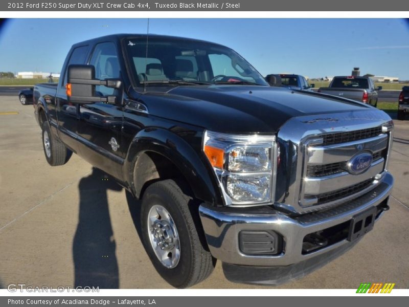 Tuxedo Black Metallic / Steel 2012 Ford F250 Super Duty XLT Crew Cab 4x4