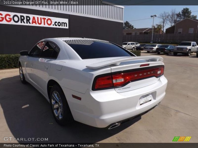 Bright White / Black 2013 Dodge Charger SXT Plus