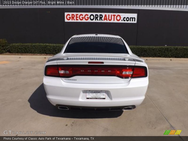 Bright White / Black 2013 Dodge Charger SXT Plus