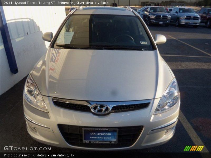 Shimmering Silver Metallic / Black 2011 Hyundai Elantra Touring SE