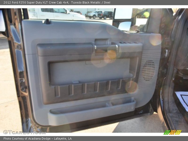 Tuxedo Black Metallic / Steel 2012 Ford F250 Super Duty XLT Crew Cab 4x4