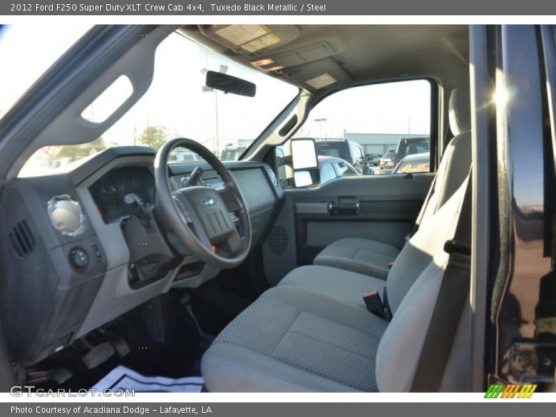 Tuxedo Black Metallic / Steel 2012 Ford F250 Super Duty XLT Crew Cab 4x4
