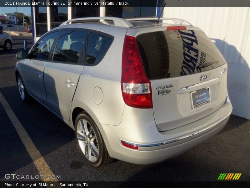 Shimmering Silver Metallic / Black 2011 Hyundai Elantra Touring SE