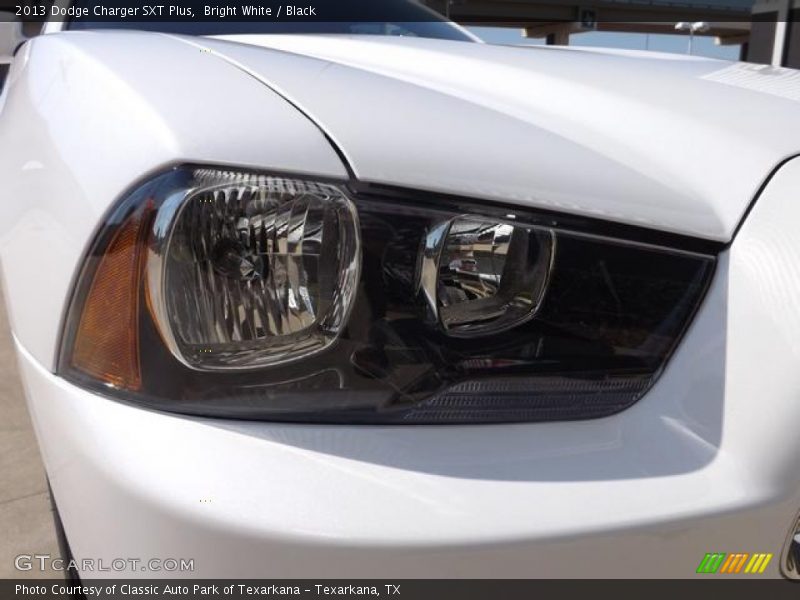 Bright White / Black 2013 Dodge Charger SXT Plus