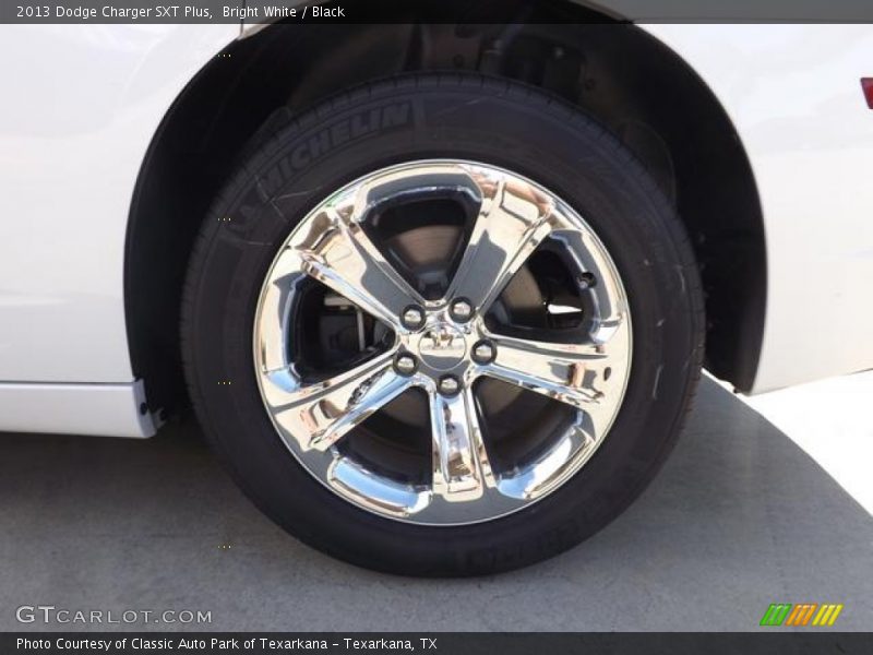 Bright White / Black 2013 Dodge Charger SXT Plus