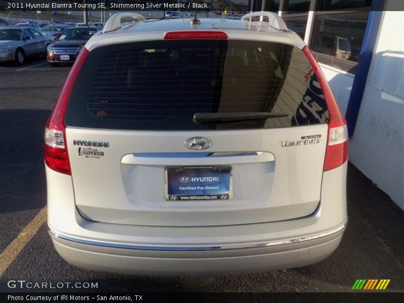 Shimmering Silver Metallic / Black 2011 Hyundai Elantra Touring SE