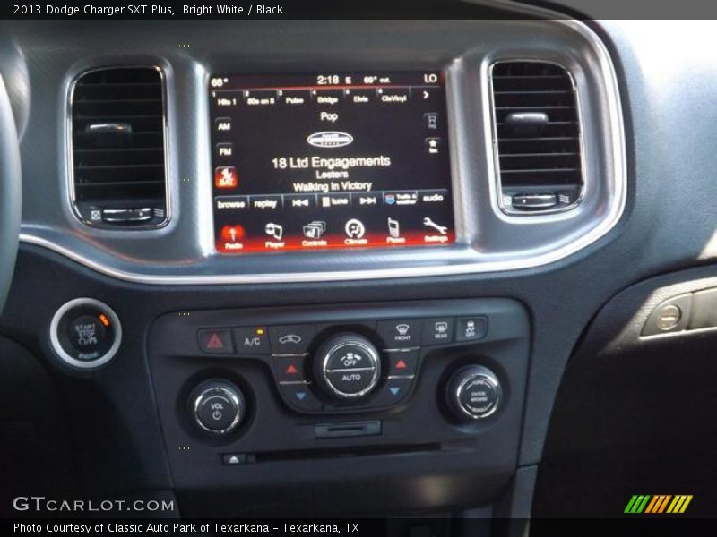 Bright White / Black 2013 Dodge Charger SXT Plus