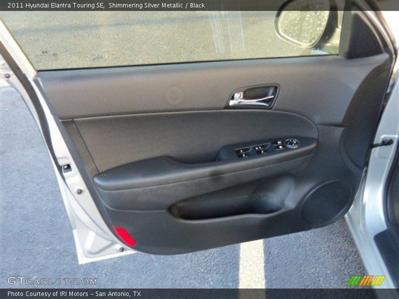 Shimmering Silver Metallic / Black 2011 Hyundai Elantra Touring SE
