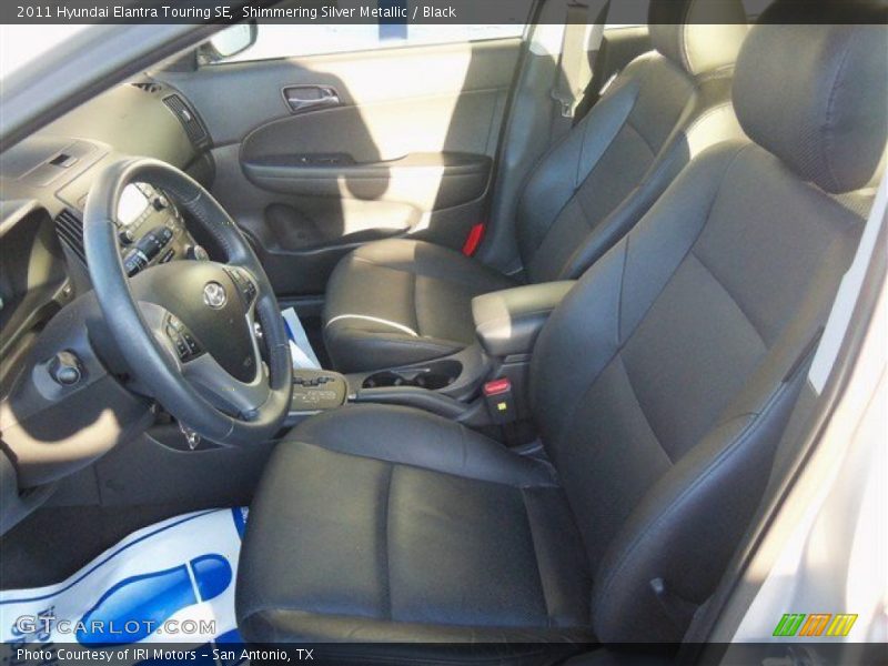 Shimmering Silver Metallic / Black 2011 Hyundai Elantra Touring SE