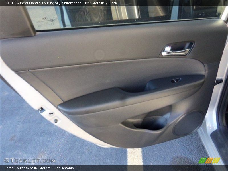 Shimmering Silver Metallic / Black 2011 Hyundai Elantra Touring SE