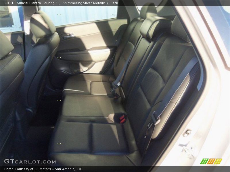 Shimmering Silver Metallic / Black 2011 Hyundai Elantra Touring SE