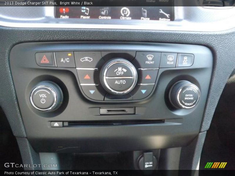Bright White / Black 2013 Dodge Charger SXT Plus