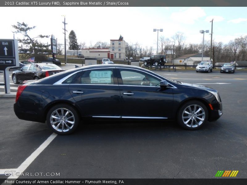 Sapphire Blue Metallic / Shale/Cocoa 2013 Cadillac XTS Luxury FWD