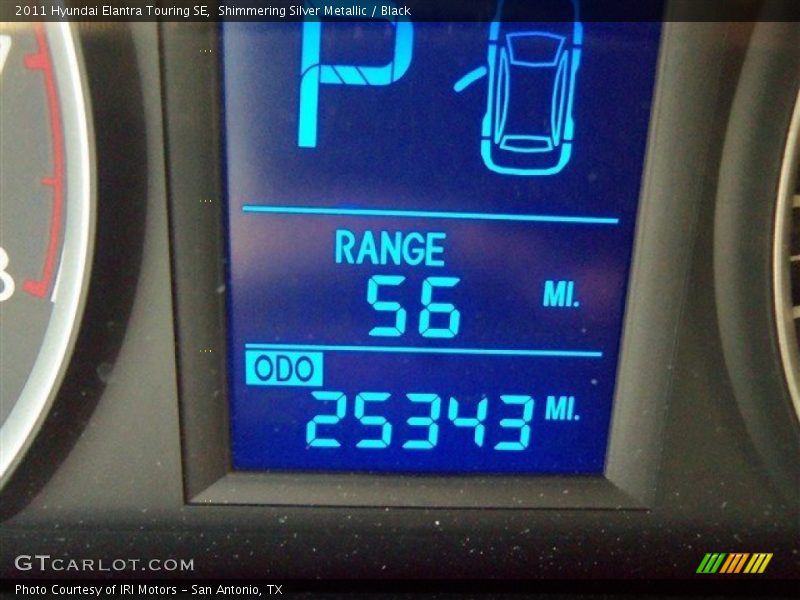 Shimmering Silver Metallic / Black 2011 Hyundai Elantra Touring SE