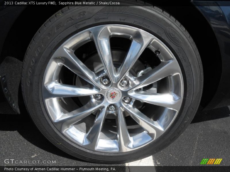 Sapphire Blue Metallic / Shale/Cocoa 2013 Cadillac XTS Luxury FWD