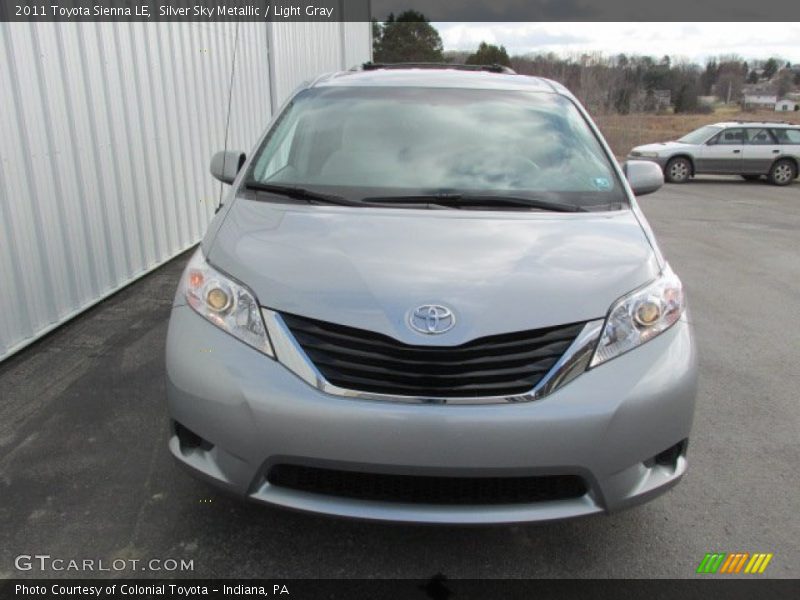 Silver Sky Metallic / Light Gray 2011 Toyota Sienna LE