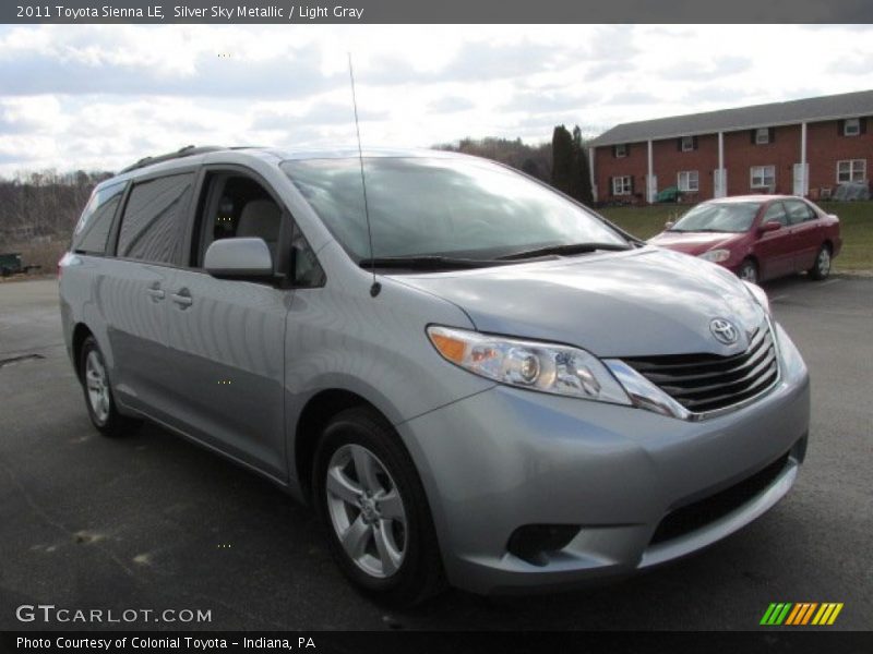 Silver Sky Metallic / Light Gray 2011 Toyota Sienna LE