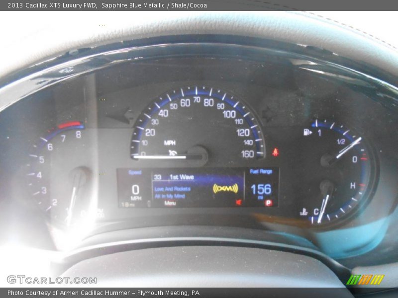 Sapphire Blue Metallic / Shale/Cocoa 2013 Cadillac XTS Luxury FWD