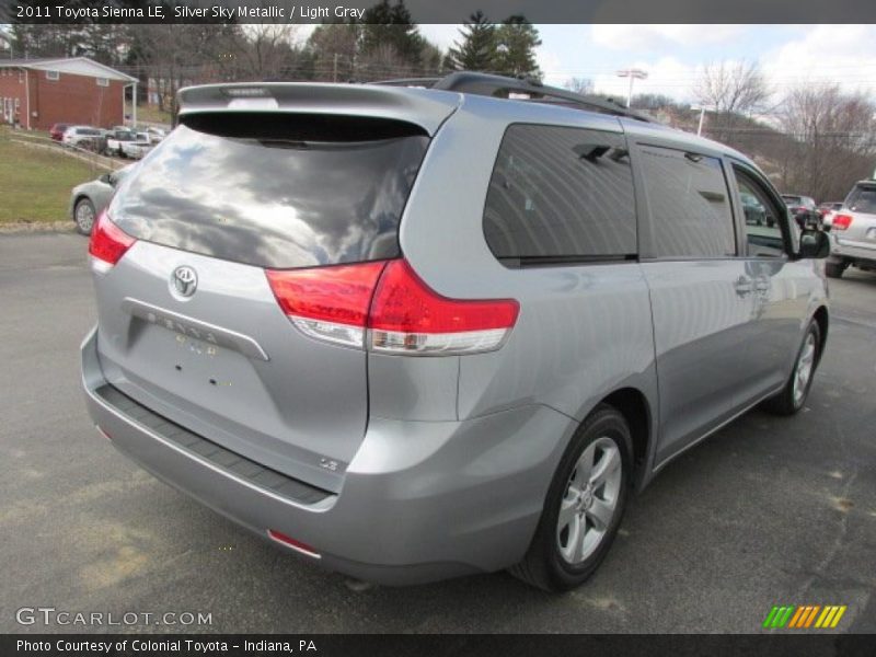 Silver Sky Metallic / Light Gray 2011 Toyota Sienna LE