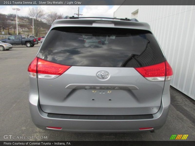 Silver Sky Metallic / Light Gray 2011 Toyota Sienna LE