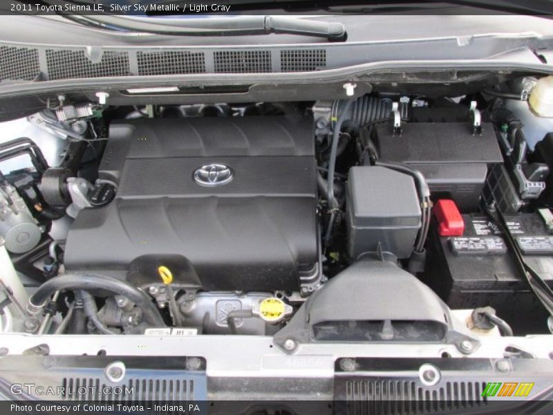Silver Sky Metallic / Light Gray 2011 Toyota Sienna LE