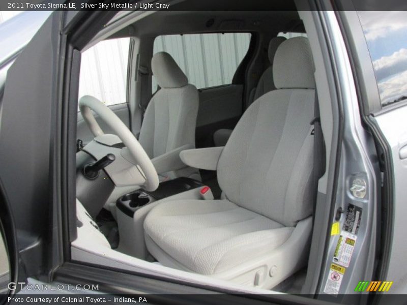 Silver Sky Metallic / Light Gray 2011 Toyota Sienna LE