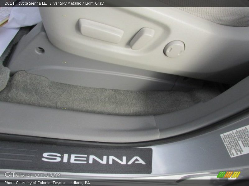 Silver Sky Metallic / Light Gray 2011 Toyota Sienna LE