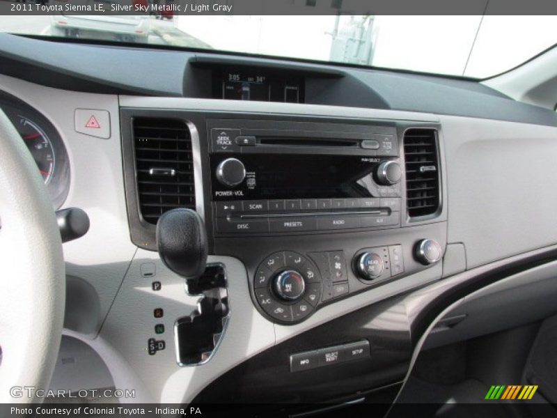 Silver Sky Metallic / Light Gray 2011 Toyota Sienna LE