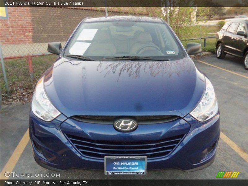 Iris Blue / Taupe 2011 Hyundai Tucson GL