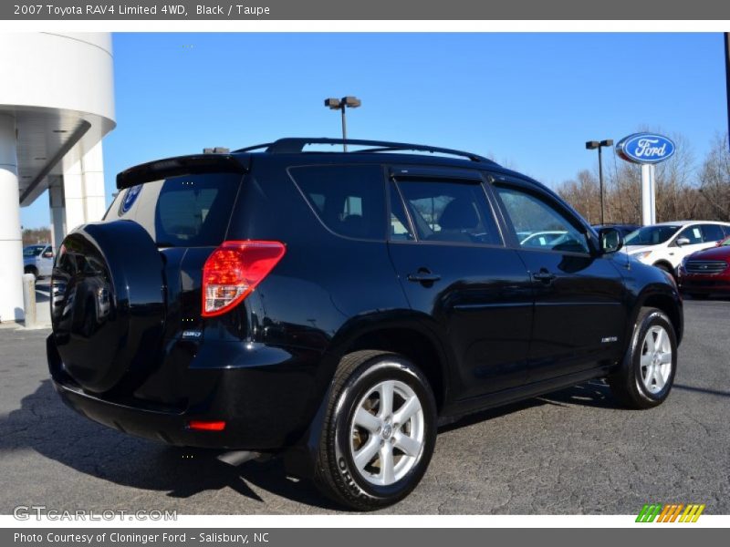Black / Taupe 2007 Toyota RAV4 Limited 4WD