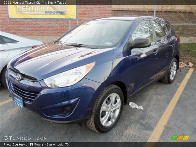 Iris Blue / Taupe 2011 Hyundai Tucson GL