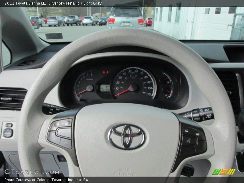 Silver Sky Metallic / Light Gray 2011 Toyota Sienna LE