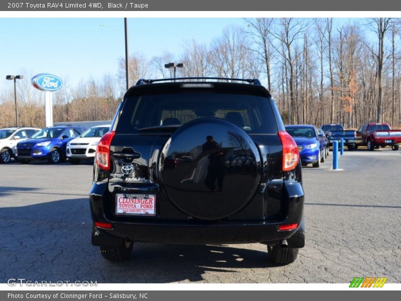 Black / Taupe 2007 Toyota RAV4 Limited 4WD