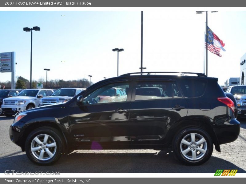 Black / Taupe 2007 Toyota RAV4 Limited 4WD