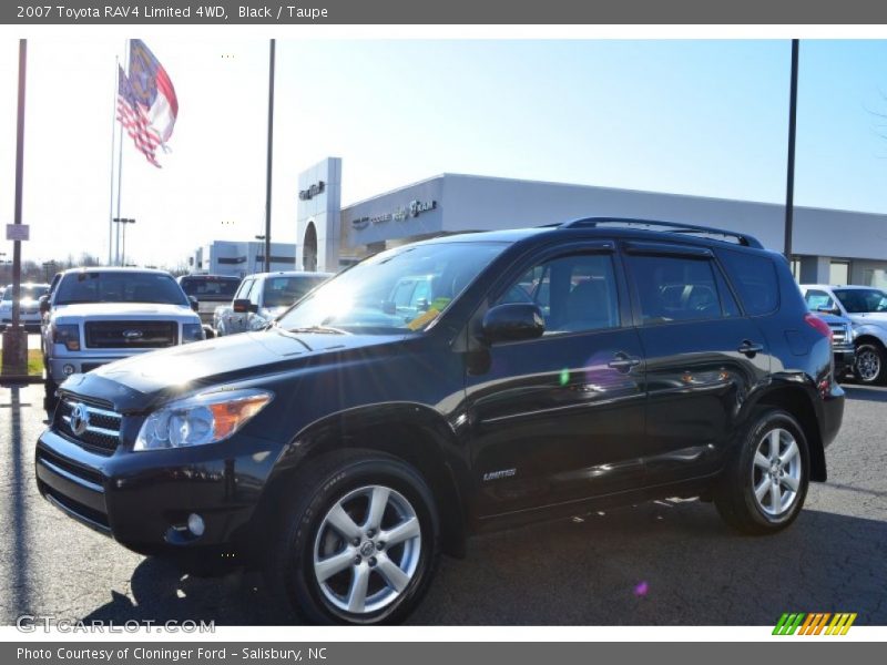 Black / Taupe 2007 Toyota RAV4 Limited 4WD