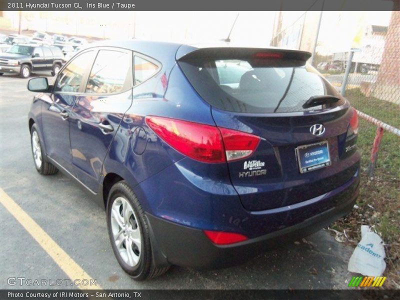 Iris Blue / Taupe 2011 Hyundai Tucson GL