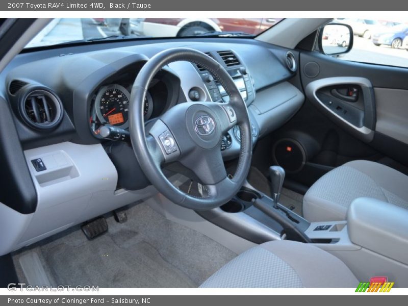 Black / Taupe 2007 Toyota RAV4 Limited 4WD