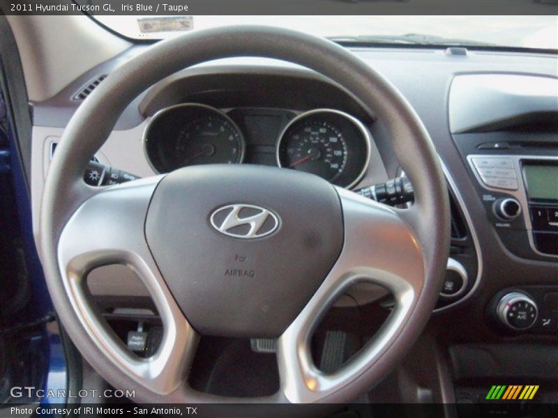Iris Blue / Taupe 2011 Hyundai Tucson GL