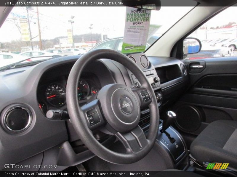 Bright Silver Metallic / Dark Slate Gray 2011 Jeep Compass 2.4 4x4