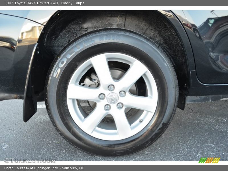 Black / Taupe 2007 Toyota RAV4 Limited 4WD