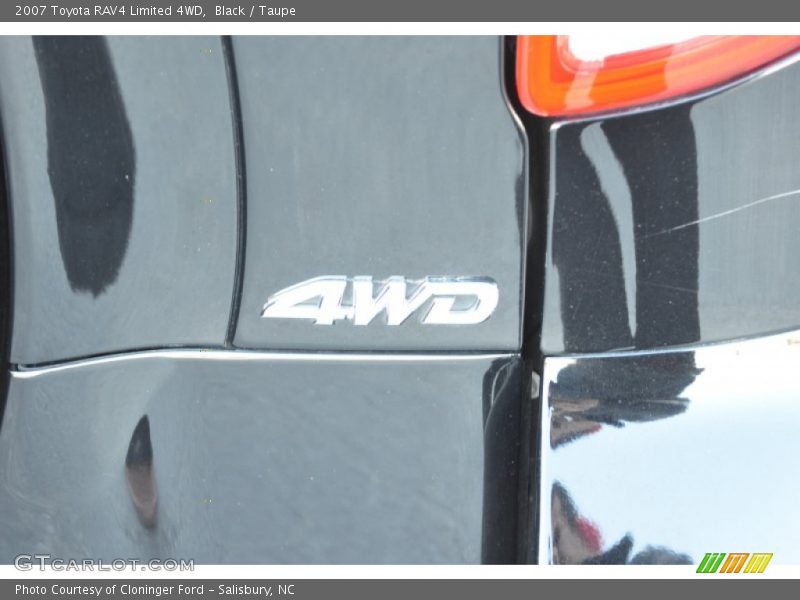 Black / Taupe 2007 Toyota RAV4 Limited 4WD