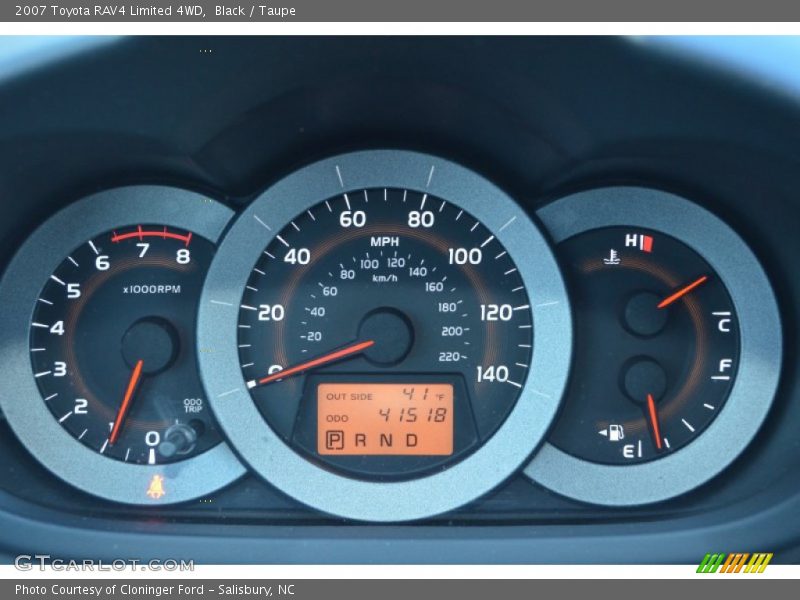 Black / Taupe 2007 Toyota RAV4 Limited 4WD