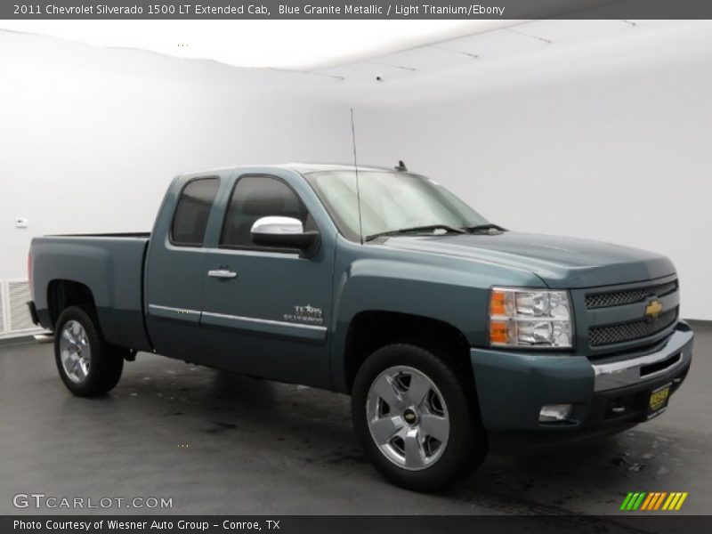 Blue Granite Metallic / Light Titanium/Ebony 2011 Chevrolet Silverado 1500 LT Extended Cab