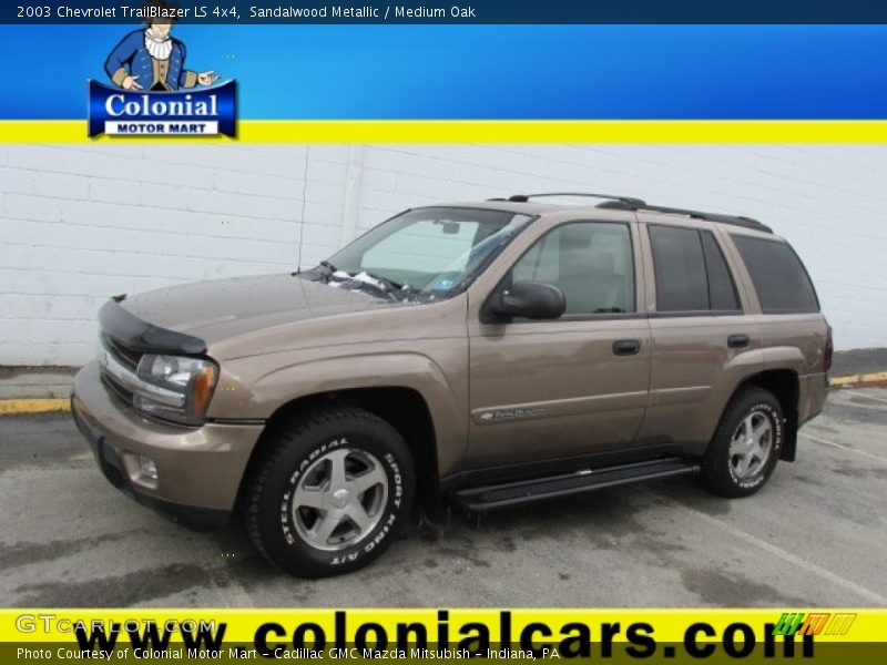 Sandalwood Metallic / Medium Oak 2003 Chevrolet TrailBlazer LS 4x4