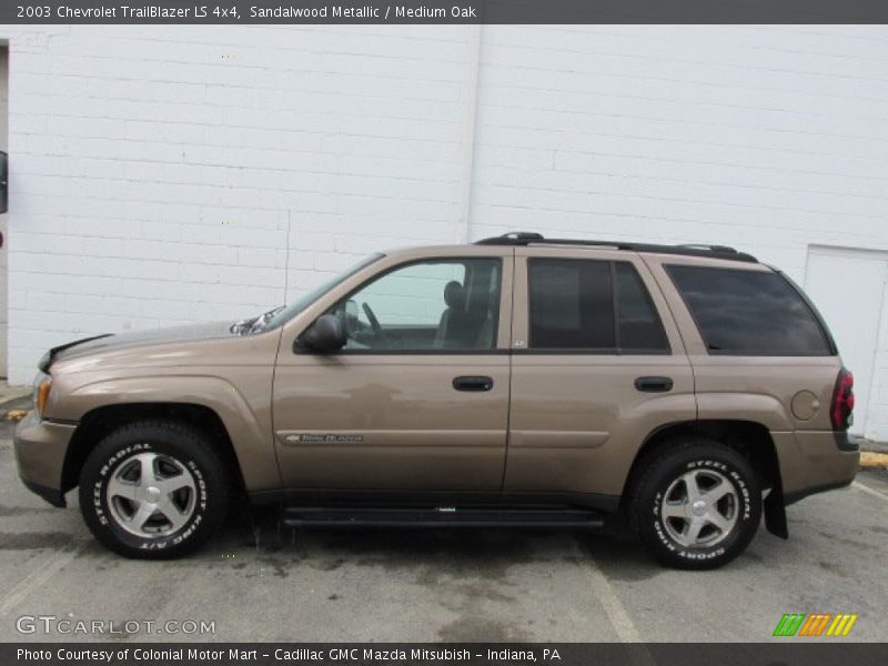 Sandalwood Metallic / Medium Oak 2003 Chevrolet TrailBlazer LS 4x4