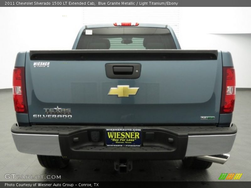Blue Granite Metallic / Light Titanium/Ebony 2011 Chevrolet Silverado 1500 LT Extended Cab