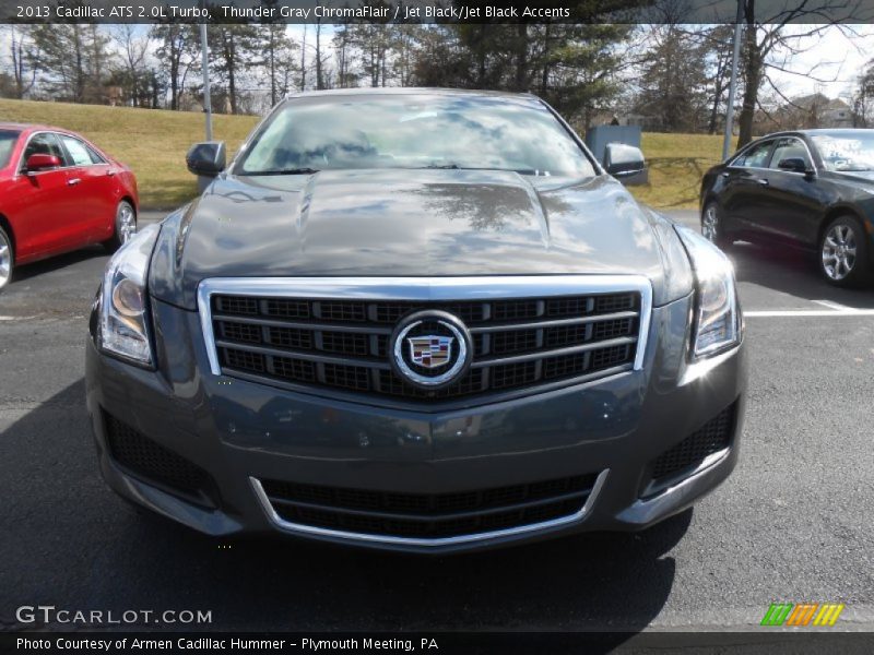 Thunder Gray ChromaFlair / Jet Black/Jet Black Accents 2013 Cadillac ATS 2.0L Turbo