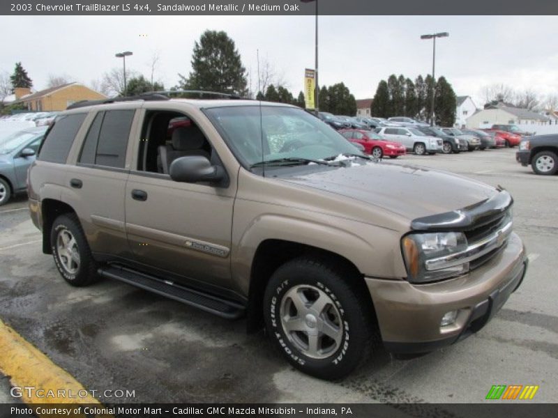 Sandalwood Metallic / Medium Oak 2003 Chevrolet TrailBlazer LS 4x4