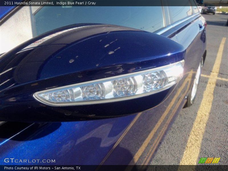 Indigo Blue Pearl / Gray 2011 Hyundai Sonata Limited